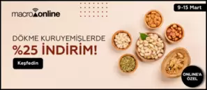9 - 15 Mart Dökme Kuruyemişlerde %25 İndirim