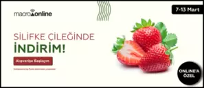 7 - 13 Mart Silifke Çileği 349,95 TL!