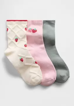 Kız Çocuk | Crew Çorap (3'lü)