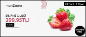 28 Mart - 3 Nisan Silifke Çileği 299,95 TL!