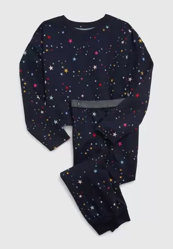 Kız Çocuk | Geri Dönüştürülmüş Desenli Pijama Takımı