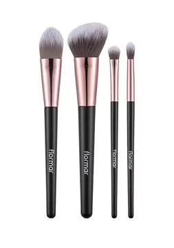 4'lü (Allık + Fondöten + Far + Crease) Makyaj Fırçası Seti