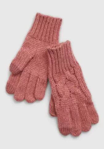 Kız Çocuk | Geri Dönüştürülmüş Cable Örgü Eldiven