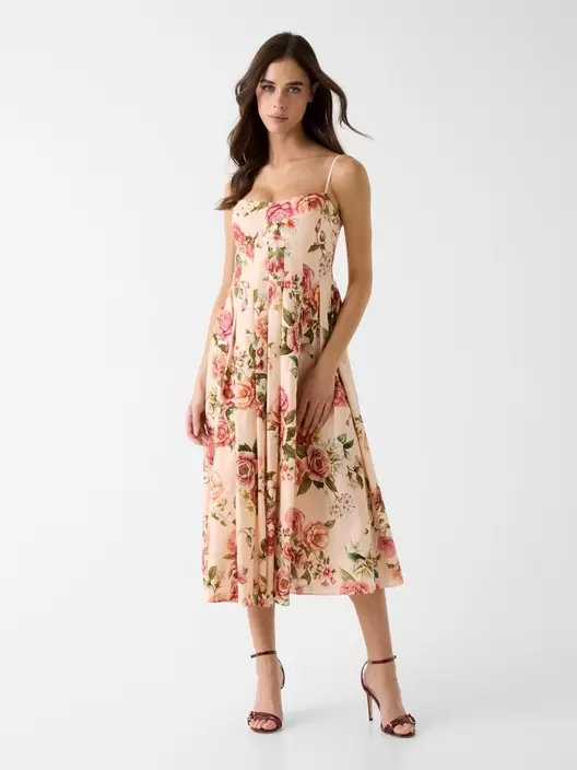 Vestido maxi con estampado floral
