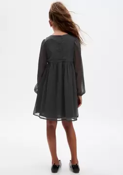 Kız Çocuk | Çiçek İşlemeli Elbise