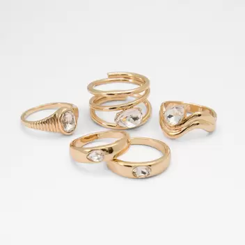 ABYWETH Kadın Gold Rengi Yüzük