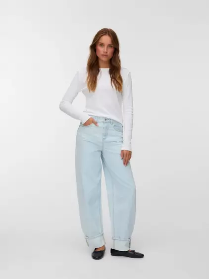 VMBILLIE Hohe Taille Barrel Fit Jeans