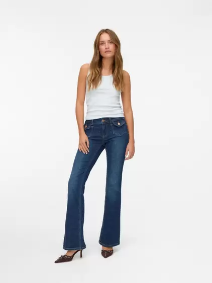 VMJEAN Niedrige Taille Ausgestellt Jeans