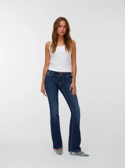 VMHELENA Niedrige Taille Ausgestellt Jeans