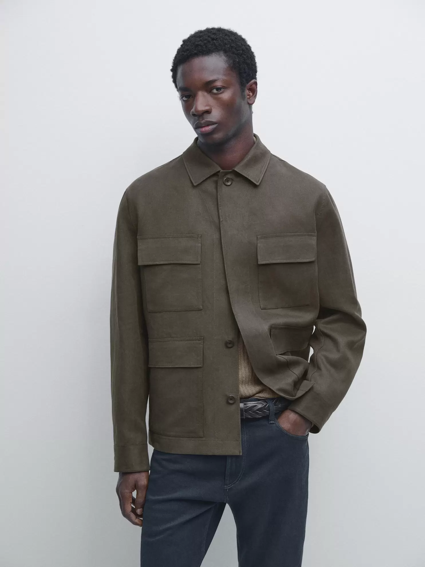 Keten cepli ince ceket