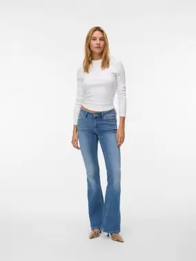VMSIGI Niedrige Taille Ausgestellt Jeans