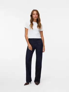 VMTESSA Hohe Taille Weiter Beinschnitt Jeans