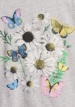 Kız Çocuk | Relaxed Grafik Baskılı T-Shirt