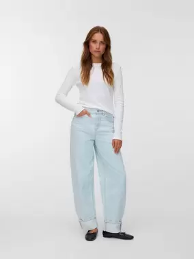VMBILLIE Hohe Taille Barrel Fit Jeans
