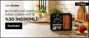 1 - 3 Mayıs Butcher Dağ Kekikli Dana Çoban Köfte %30 İndirimli!