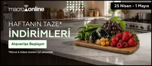 25 Nisan - 1 Mayıs Meyve & Sebze İndirimleri!