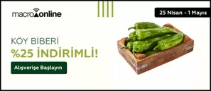 25 Nisan - 1 Mayıs Biber Köy %25 İndirimli!