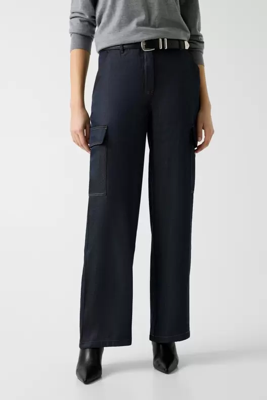 Pantalones cargo denim