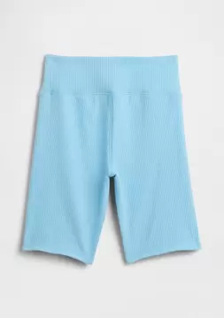 Kız Çocuk | Kids Pull-On Ribbed Bisiklet Şortları