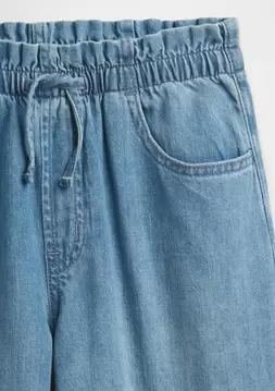 Kız Çocuk | Mid Rise SuperLight Pull-On Baggy Jean Pantolon