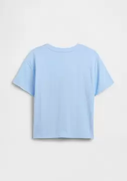 Kız Çocuk | Disney Lilo ve Stitch Oversized Grafik Baskılı T-Shirt