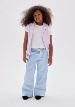 Kız Çocuk | Kids Stripe Pull-On Wide-Leg Pantolon