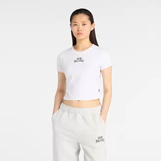 New Balance WT61Y33Q Beyaz Kadın Tişört