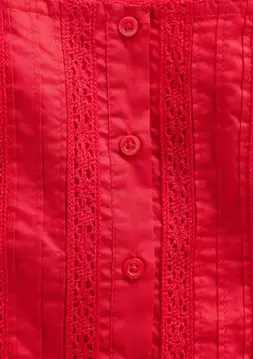 Kız Çocuk | Flutter-Sleeve Dantel Kenar Detaylı Elbise