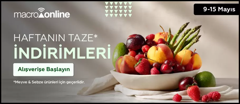 9 - 15 Mayıs Meyve & Sebze İndirimleri!
