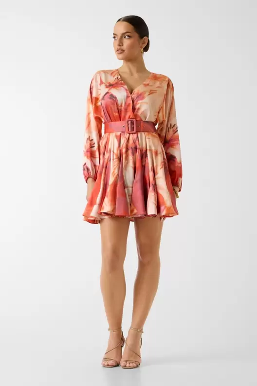 Vestido mini plisado Marciano