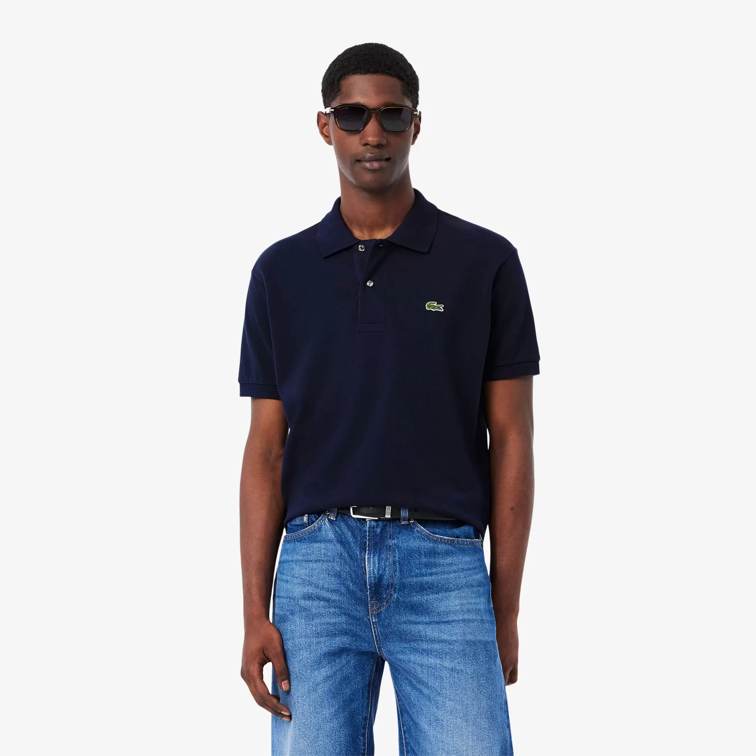 L.12.12 Erkek Classic Fit Lacivert Polo