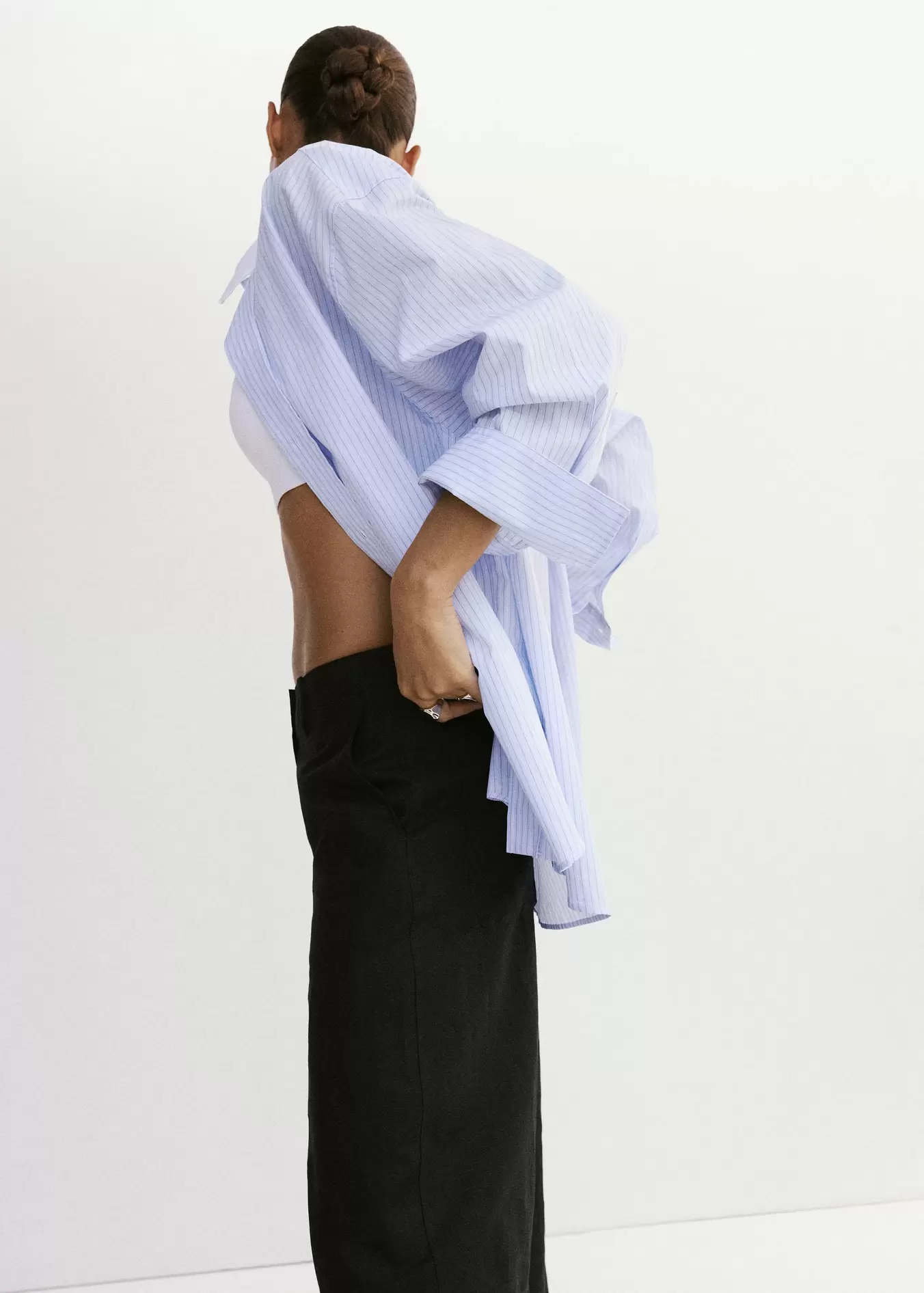 Linen balloon trousers
