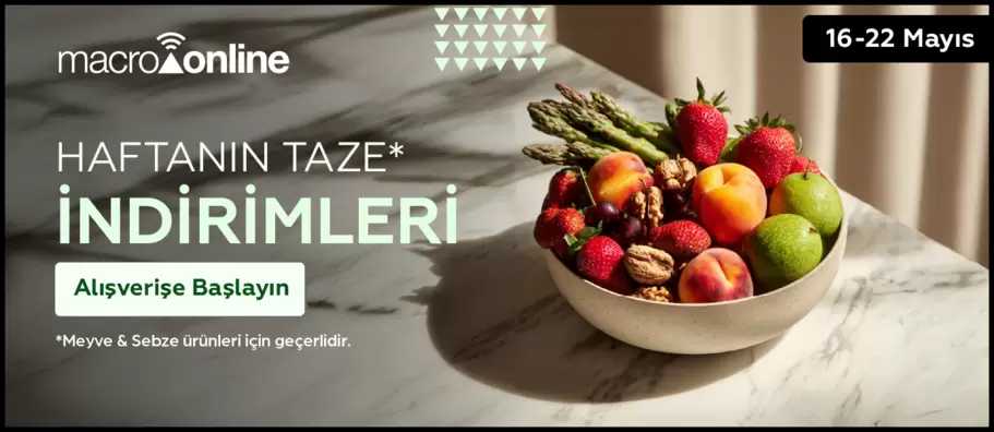 16 - 22 Mayıs Meyve & Sebze İndirimleri!