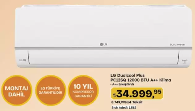 Inverter - Dualcool Plus PC12SQ 12000 BTU A++ Klima