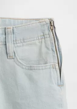 Kız Çocuk | Low Rise Lace-Up Relaxed Flare Jean Pantolon