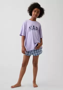 Kız Çocuk | Recycled Pijama Şort Takımı