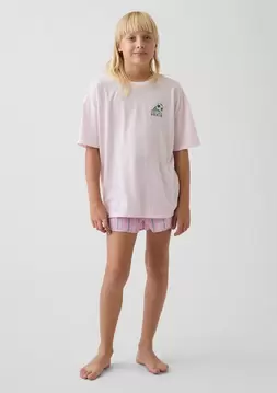 Kız Çocuk | Recycled Pijama Şort Takımı