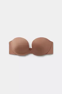 Monica Ultra Hafif Mikrofiber Push-Up Straplez Süt...