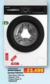 Sma - Grundig GPWM102643 Çamaşır Makinesi