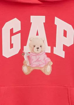 Kız Çocuk | Relaxed Gap Logo Fransız Havlu Kumaş Sweatshirt