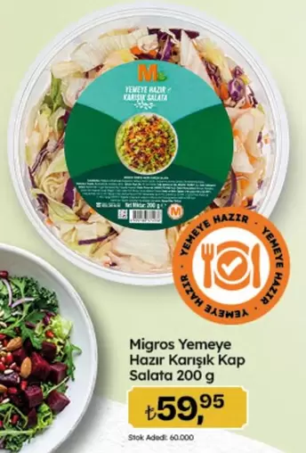 Migros Yemeye Hazır Karışık Kap Salata