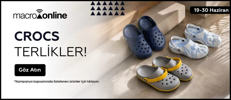 19 - 30 Haziran Crocs Markalı Ürünlere Göz Atın!