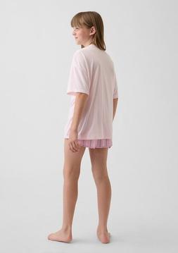 Kız Çocuk | Recycled Logo Pijama Şort Seti