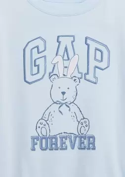 Kız Çocuk | Oversized Grafik Logo T-Shirt
