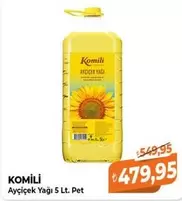 Komili - Ayçiçek Yağı 5 Lt. Pet