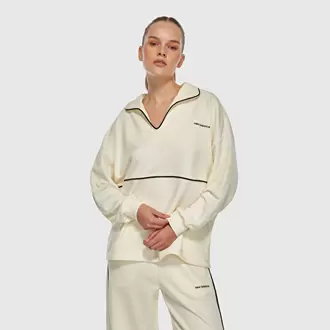 New Balance WNC3402 Beyaz Kadın Sweatshirt