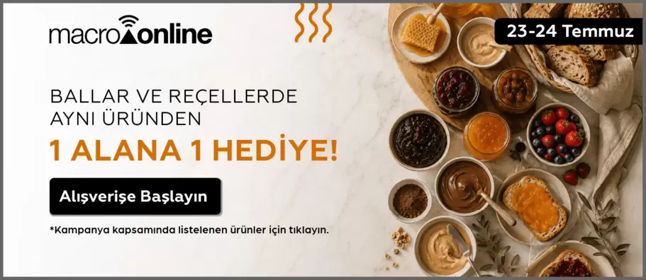 23 - 24 Temmuz Ballar Ve Reçellerde Aynı Üründen 1 Alana 1 Hediye!