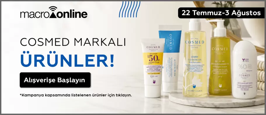 22 Temmuz - 3 Ağustos Cosmed Markalı Ürünler!