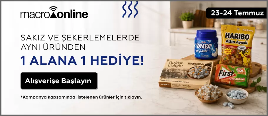 23 - 24 Temmuz Şekerleme Ve Sakızlarda Aynı Üründen 1 Alana 1 Hediye!