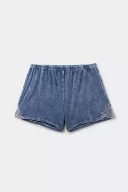 Denim Romance Pamuk ve Dantel Şort